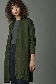 Chamarras Canada Goose Mujer Mexico - Cortina Prendas De Punto Black Label Verdes GW1045268
